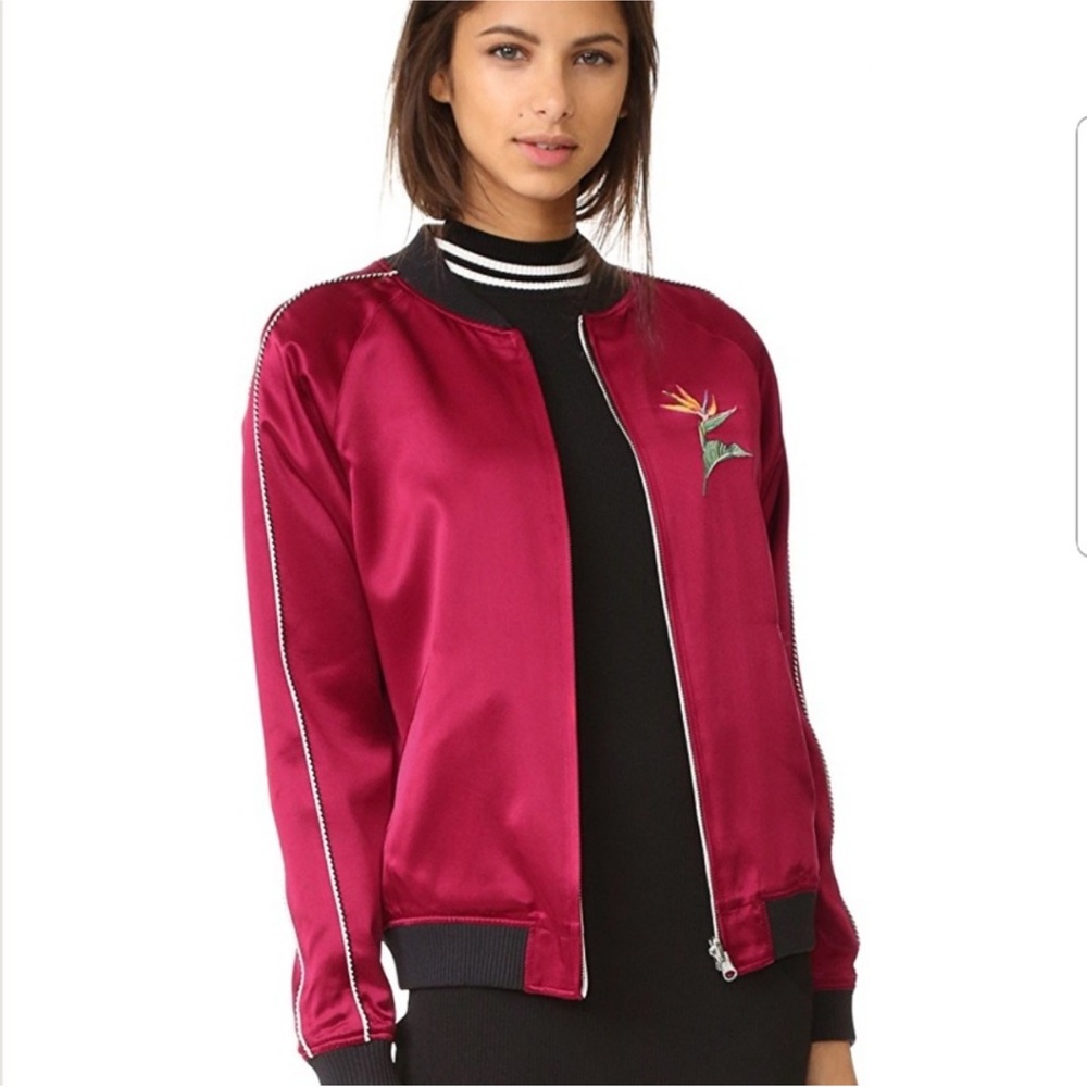 Opening Ceremony silk reversible bomber jacket